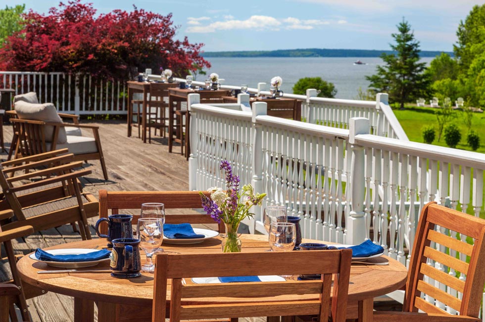 2021 at Our Maine Coast Bed and Breakfast outdoor dining